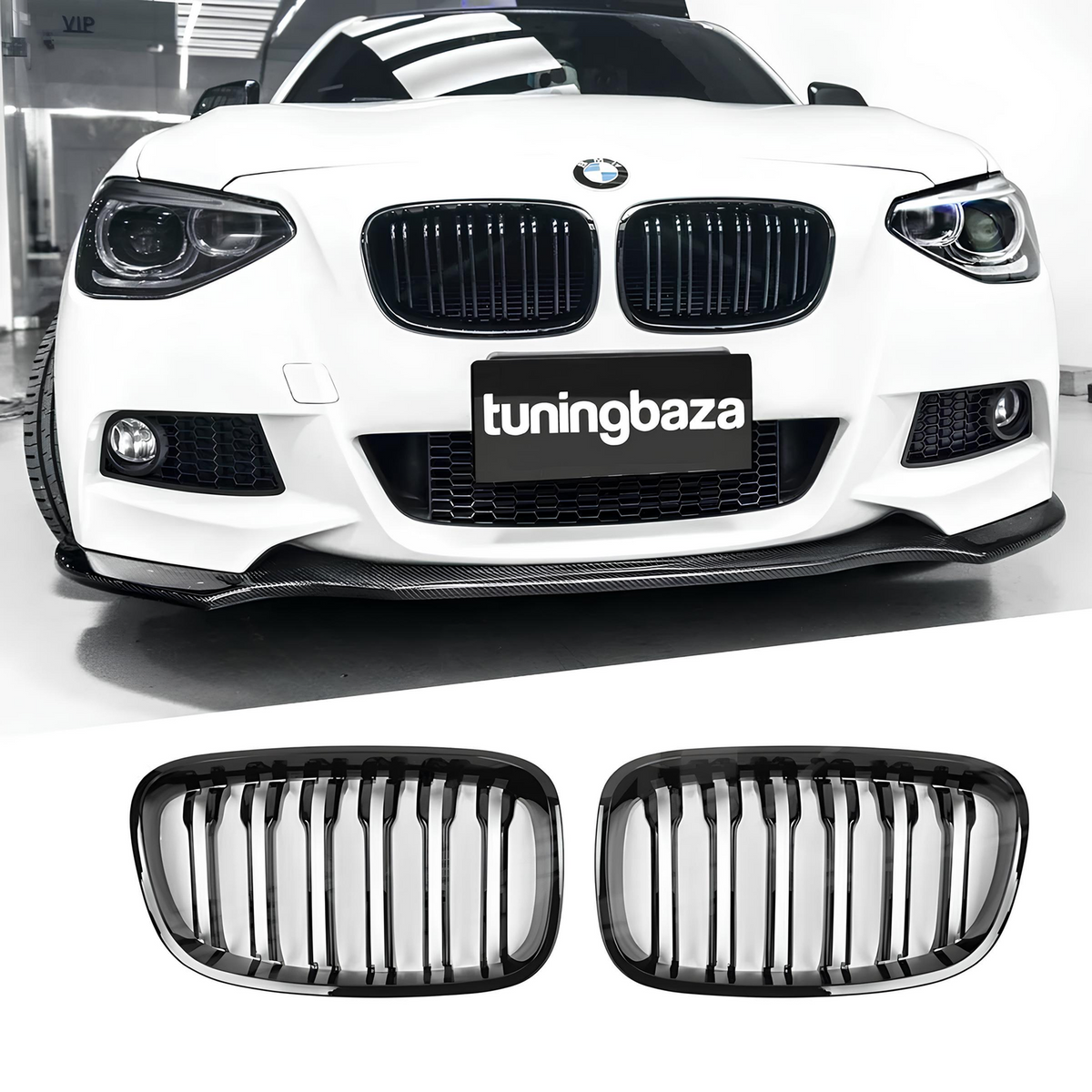 Atrapa Nerki Grill BMW Serii 1 F20 / F21 PRE-LCI (2011–2015) M-Styl Czarny Połysk