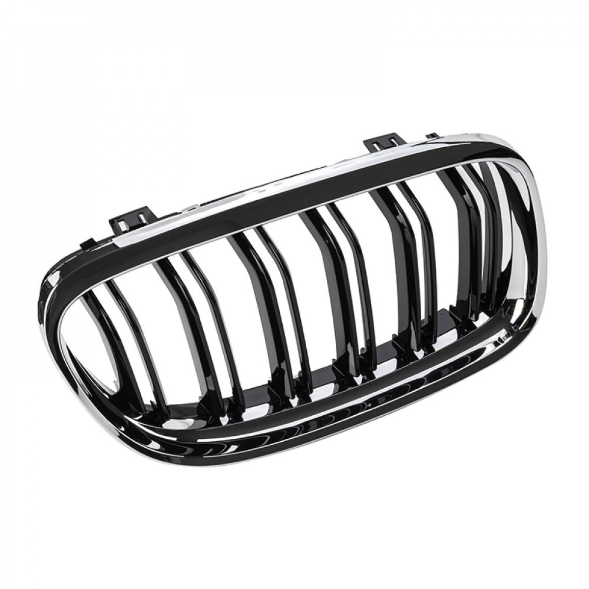 Atrapa Nerki BMW Seria 3 E90 / E91 LCI (2008–2012) Czarny połysk + Chromowana ramka