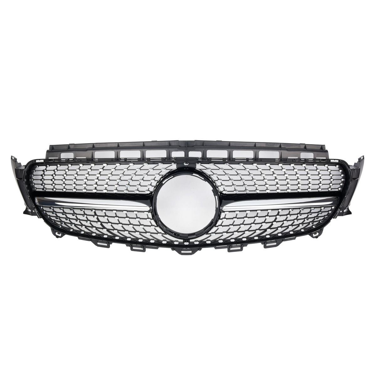 Grill Atrapa Mercedes E-Klasa W213 / C238 (2016-2020) Diamond Style Czarny + Chrom Bez Kamery