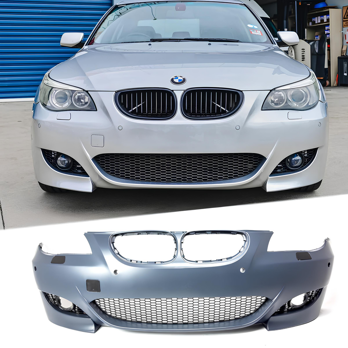 Zderzak Przedni BMW E60 E61 2003-2007 PDC 24mm M5 Style