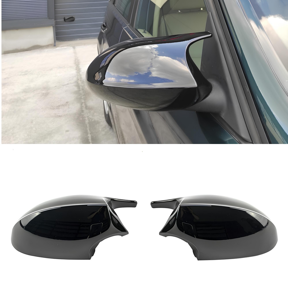 Obudowy lusterek BMW E90 E91 E92 E93 Polift M3 Style Czarny Połysk