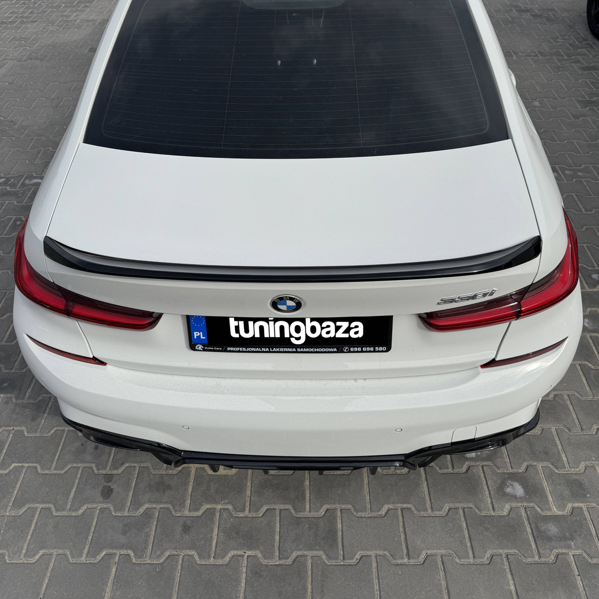 Spoiler Lotka Klapy BMW G20 / G80 M3 (2018-ON) MP-Style Czarny Połysk