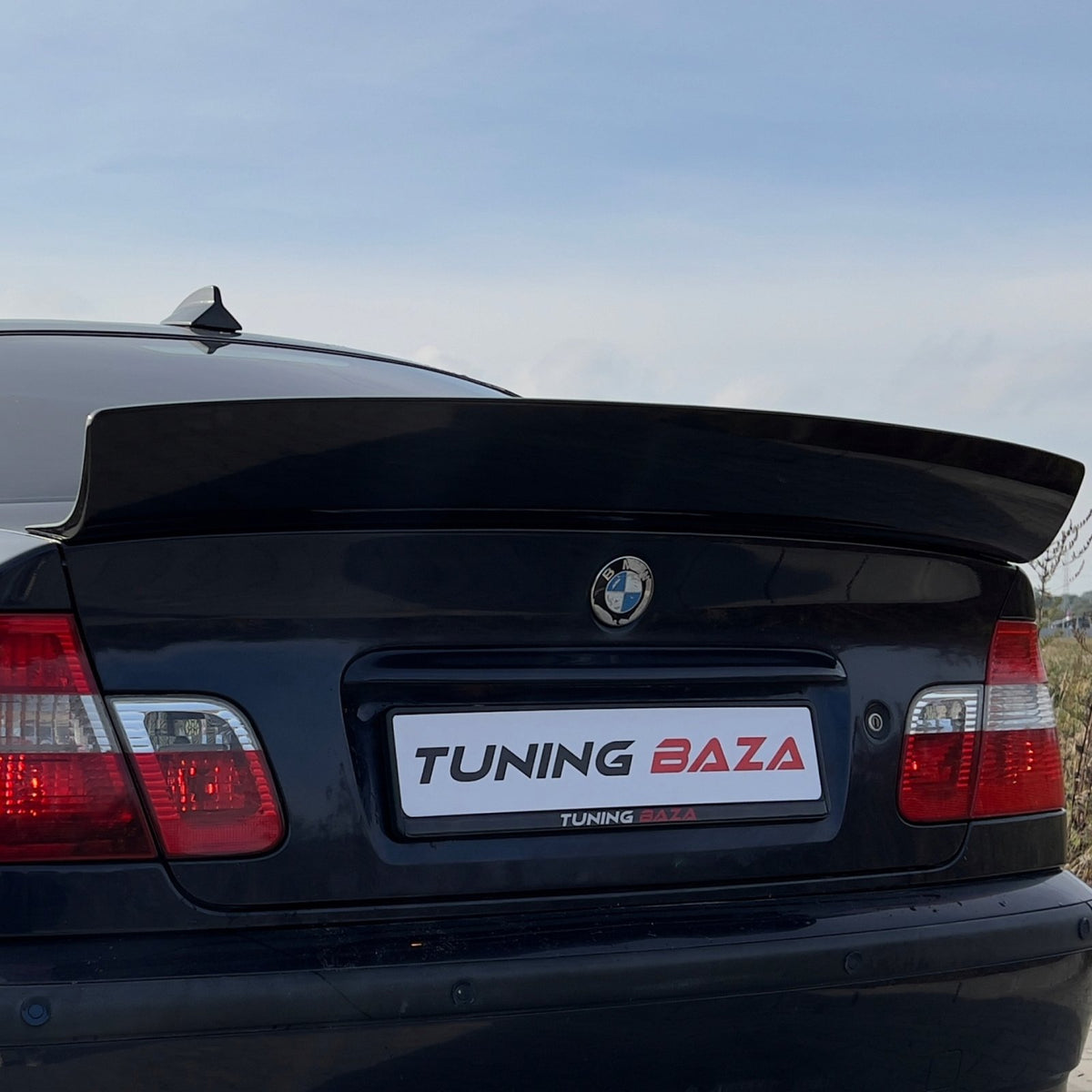 Spoiler Lotka Klapy BMW 3 E46 Sedan Ducktail Style Czarny Połysk (1997-2005)