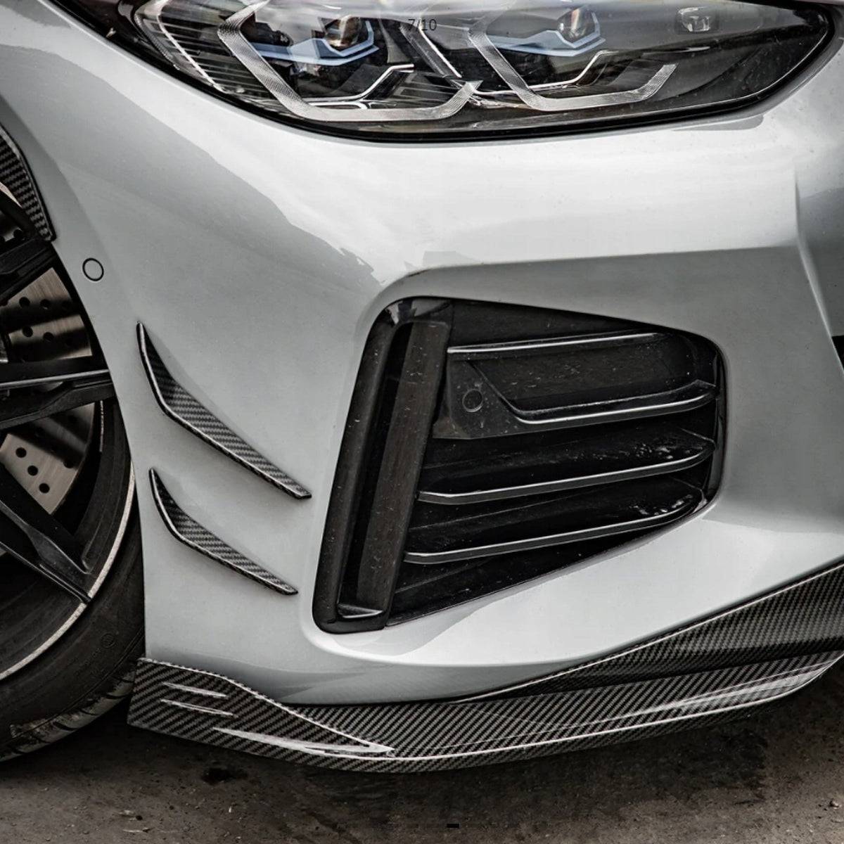 Karbonowa Dokładka Spoiler Splitter Pzód BMW G26 SQ Style