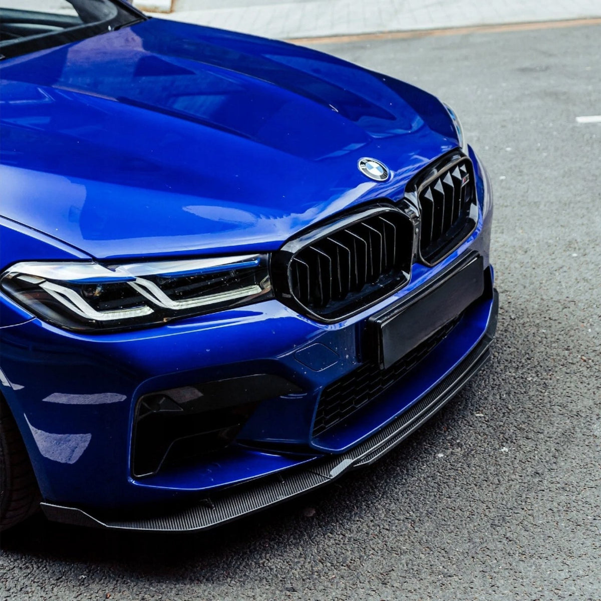 Karbonowa Dokładka Spoiler Splitter Przód BMW M5 F90 Polift MT Style 2020+