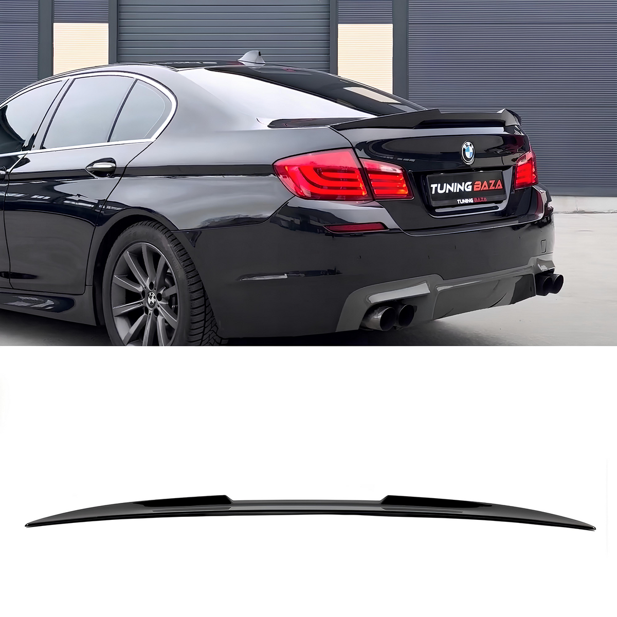 Spoiler Lotka Klapy BMW 5 F10 / F10 M5 (2010-2016) M4-Style Czarny Połysk