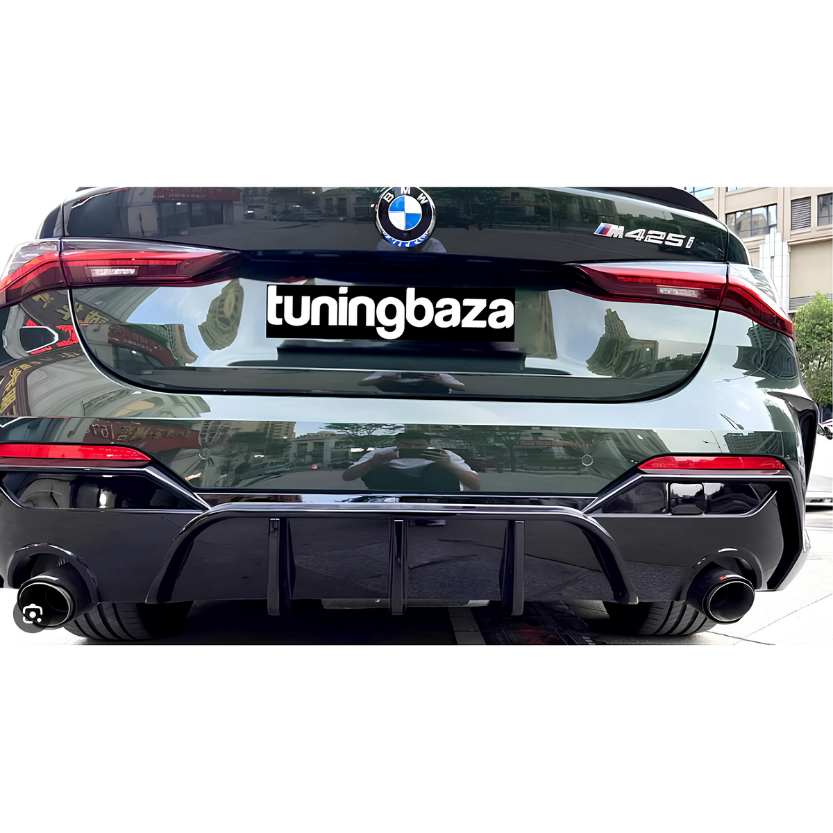 Dyfuzor Tylny BMW Seria 4 G22 M-Performance Style Czarny Połysk (2020+) 0-0