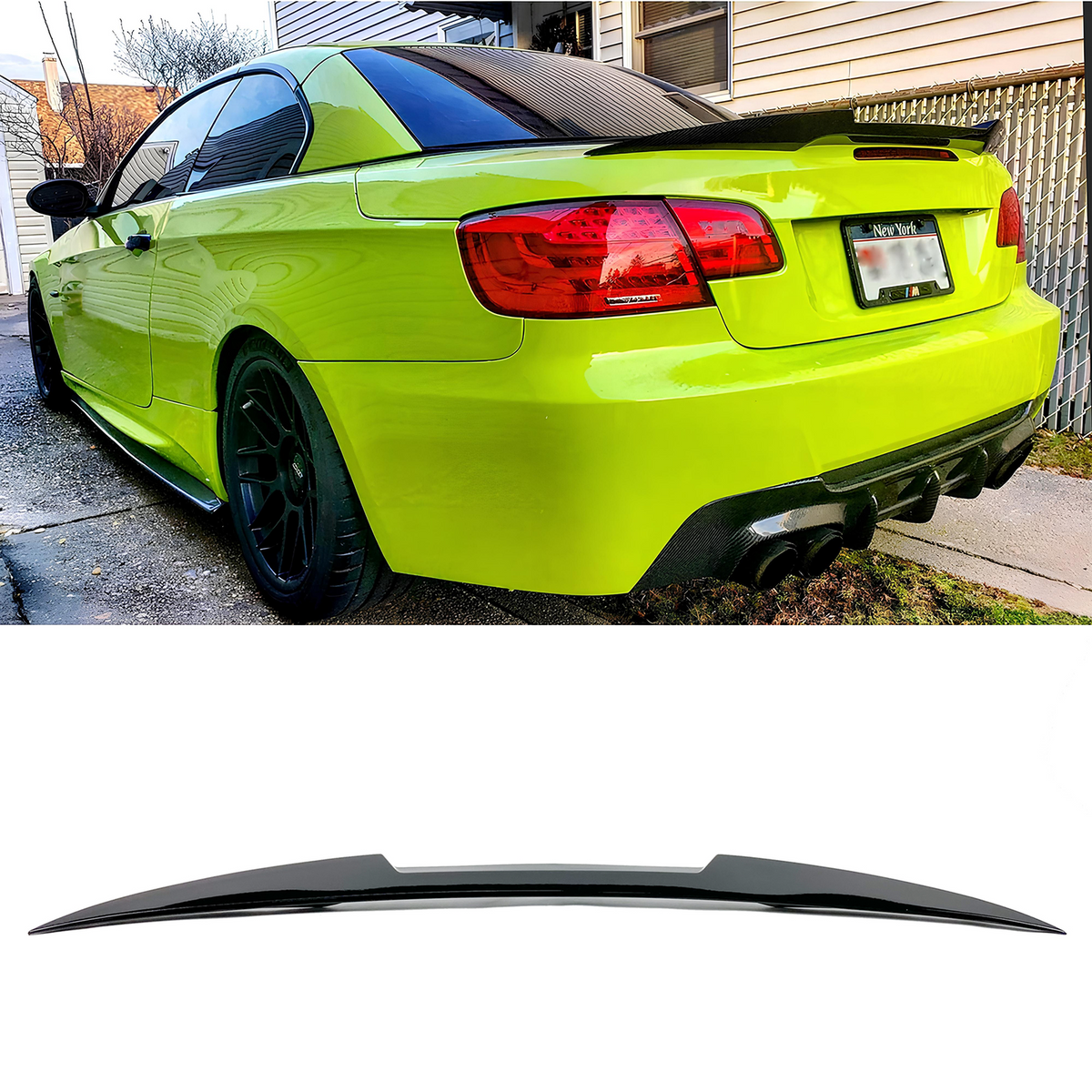 Spoiler Lotka Klapy BMW E93 / E93 M3 (2006-2013) M4 Style Czarny Połysk