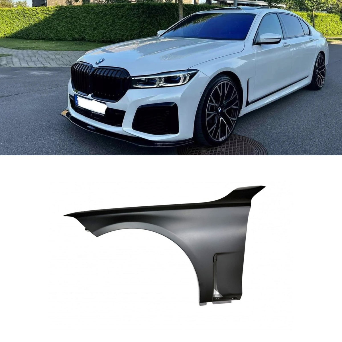 Błotnik BMW G11 LCI 2019–2022 Aluminiowy Lewy (strona kierowcy) Przedni NOWY