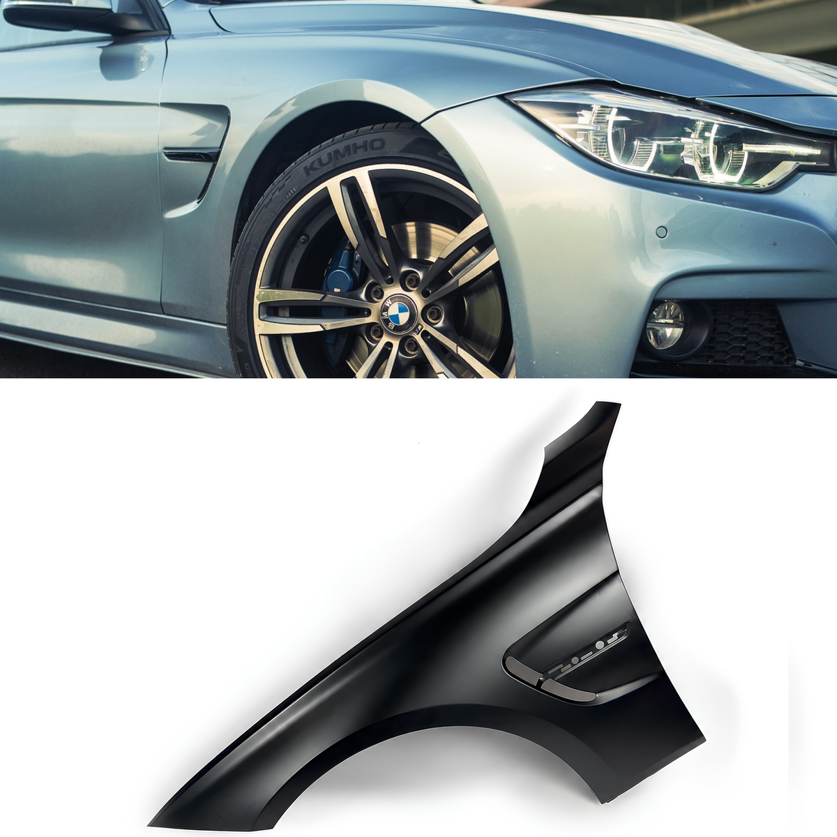 Błotnik do BMW F30 M3 Styl / Lewy / Stalowe (Strona Kierowcy)