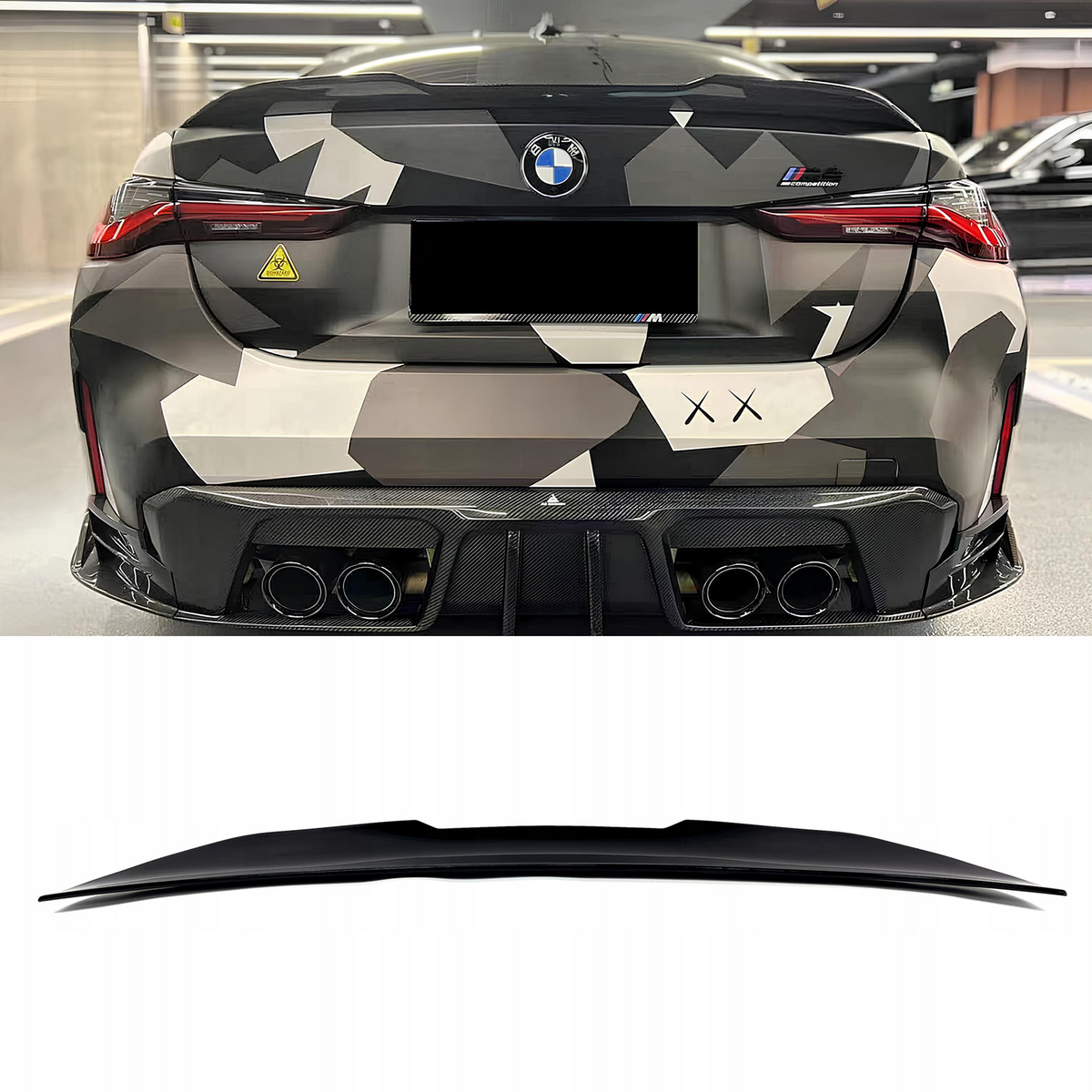 Spoiler Lotka Klapy BMW 4 (4D) G26 (2021+) PSM-Style Czarny Połysk