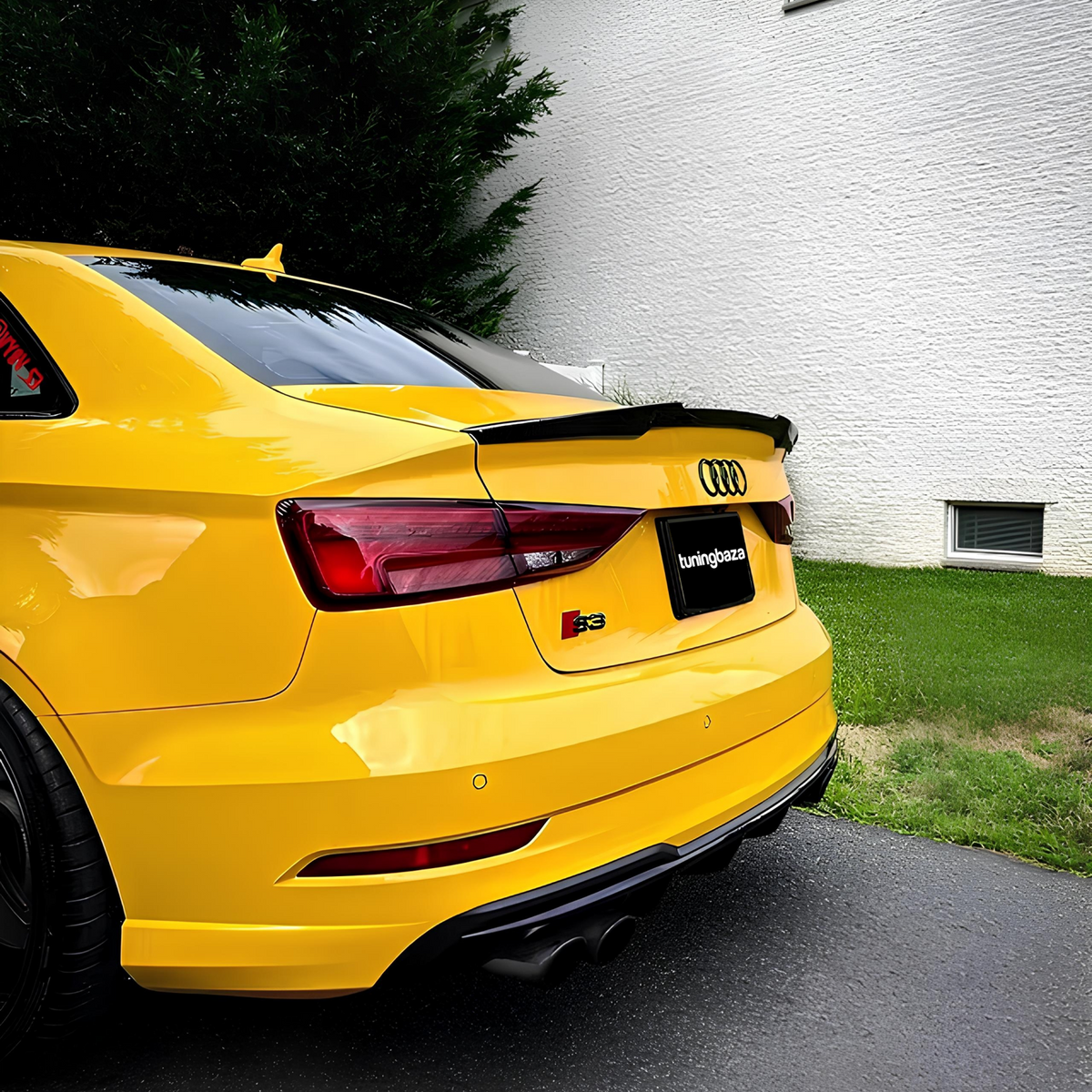 Spoiler Lotka Klapy Audi A3 8V / S3 / RS3 Sedan (2013-2020) M4-Style Czarny Połysk