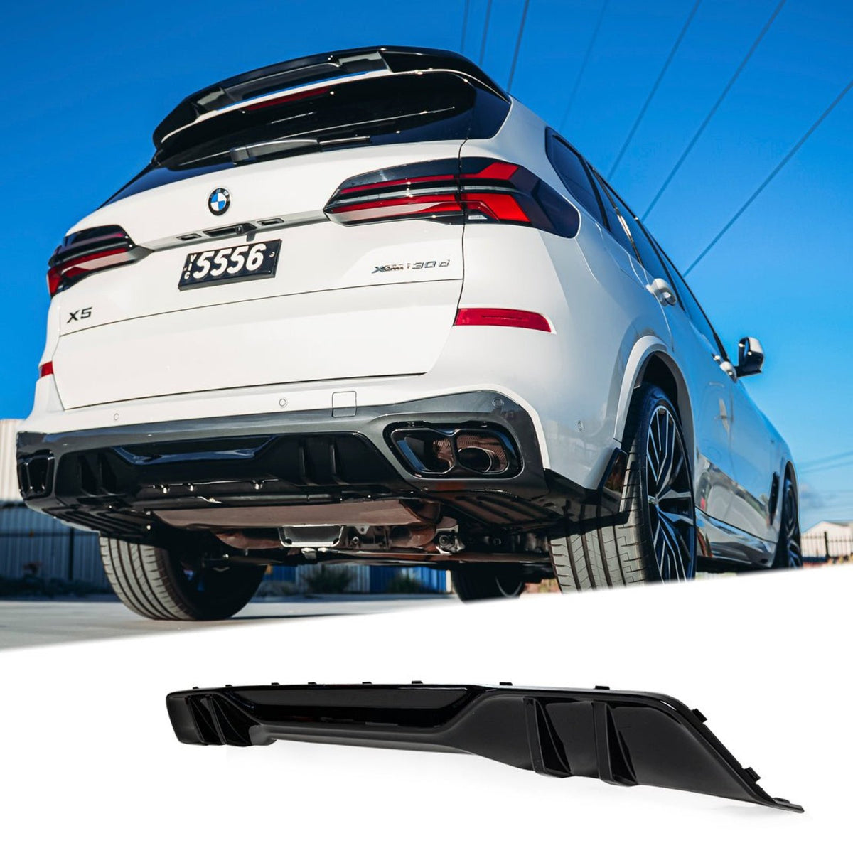 Dyfuzor Tylny BMW X5 G05 (2018-2023) M-Performance Czarny Połysk
