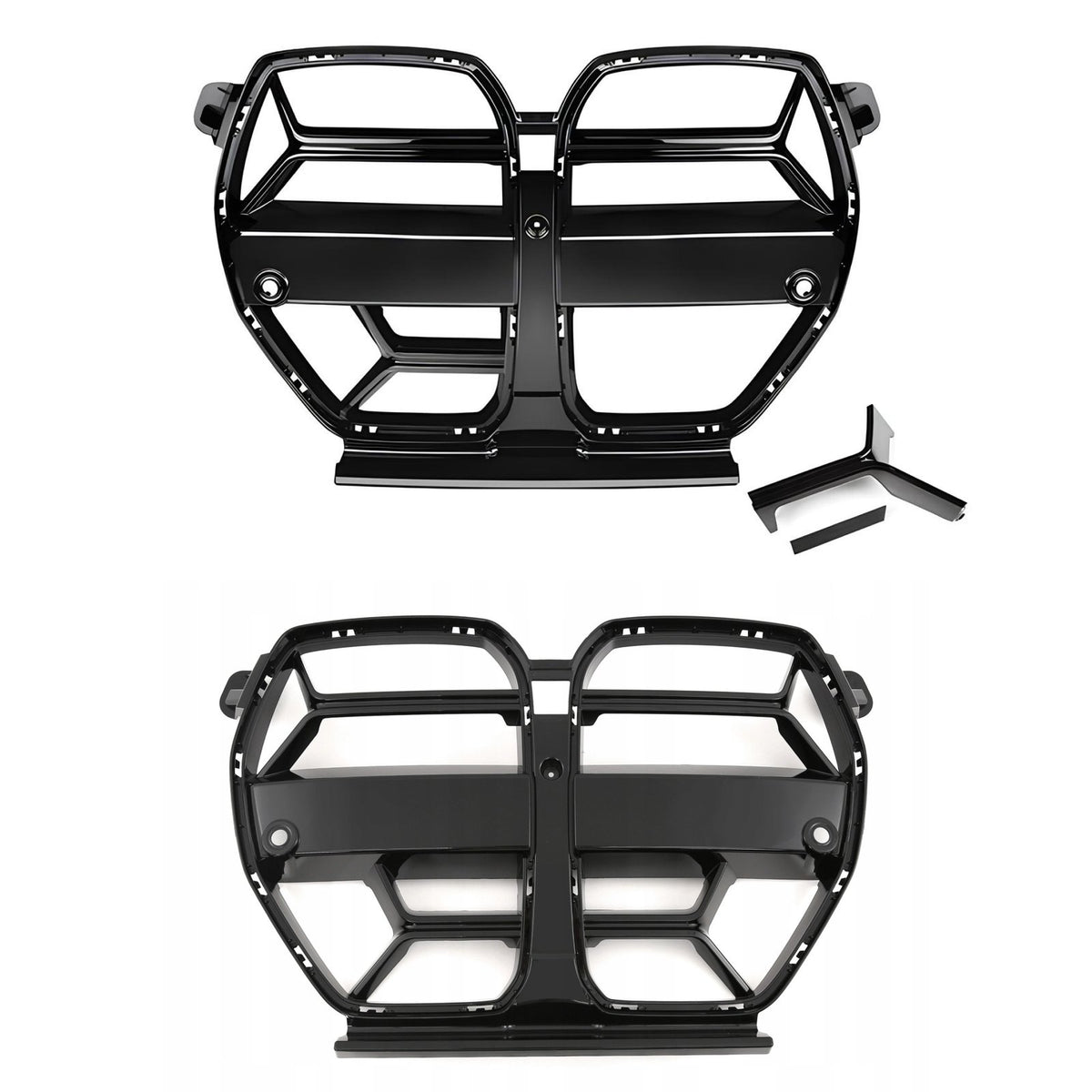 Atrapa Nerki Grill BMW M3 G80 / M4 G82 G83 CS Style Czarny Połysk (Z RADAREM / BEZ RADARU)