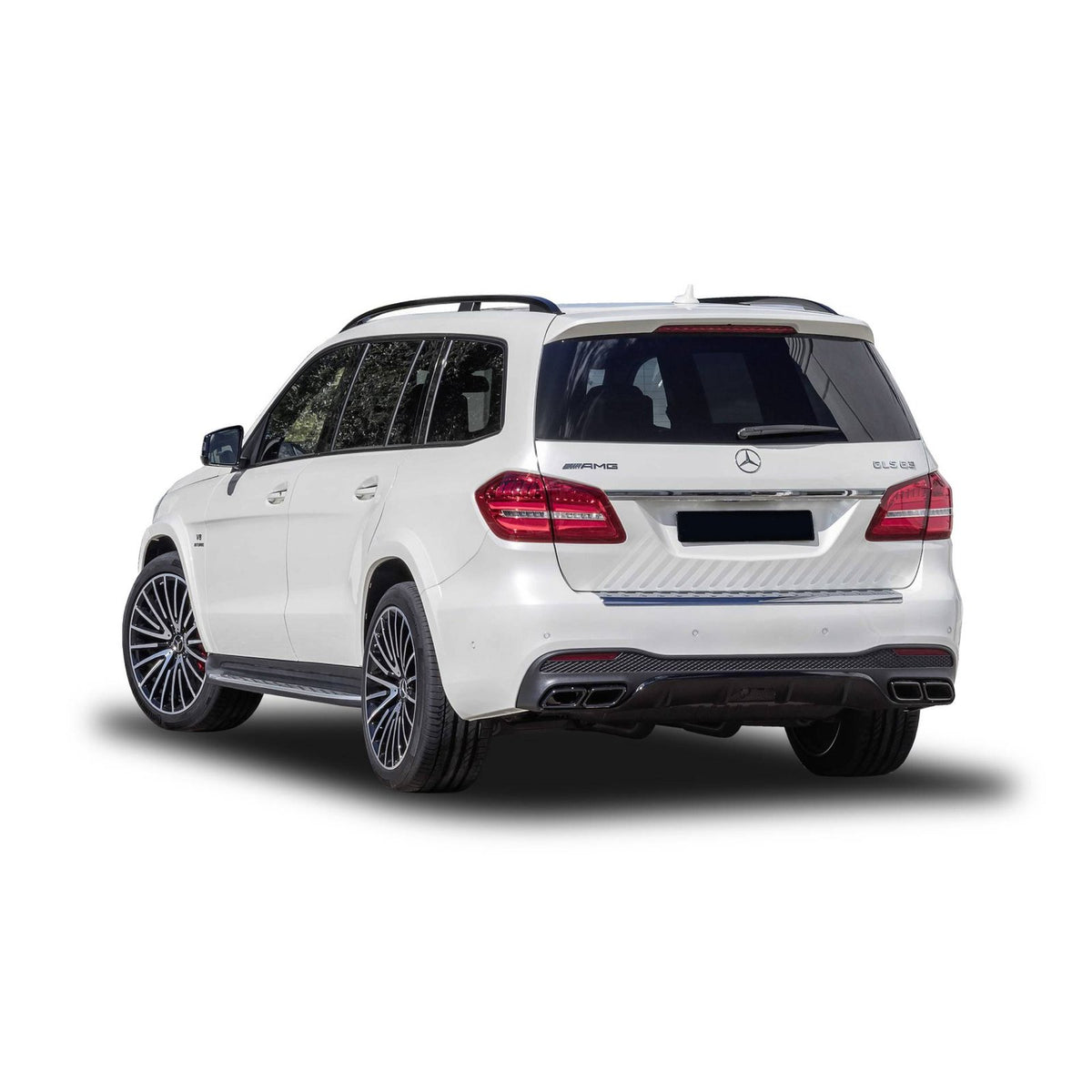 Dyfuzor Tylny Mercedes GLS X166 AMG63 Style z Końcówkami Wydechu (2016–2019)
