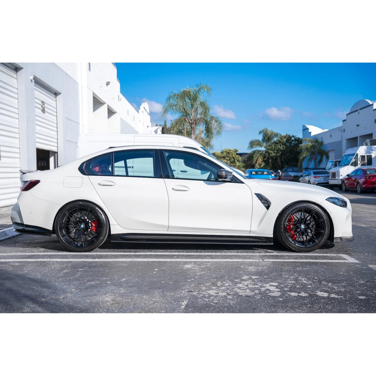 Karbonowe dokładki listwy pod progi do BMW M3 G80/G81