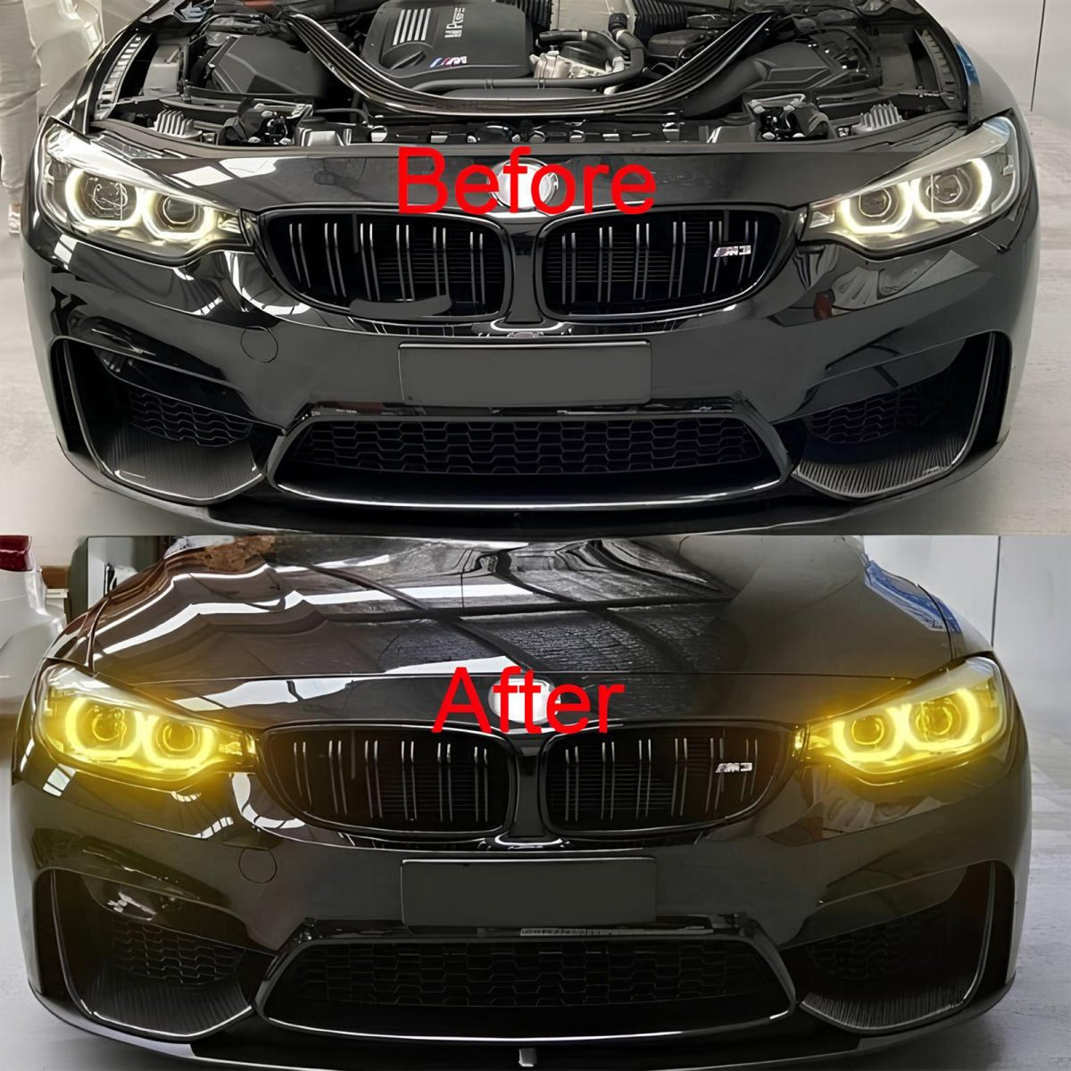 Moduł YELLOW DRL do BMW F32/F33/F36 2017-2020 XENON LCI zmiana koloru na żółty