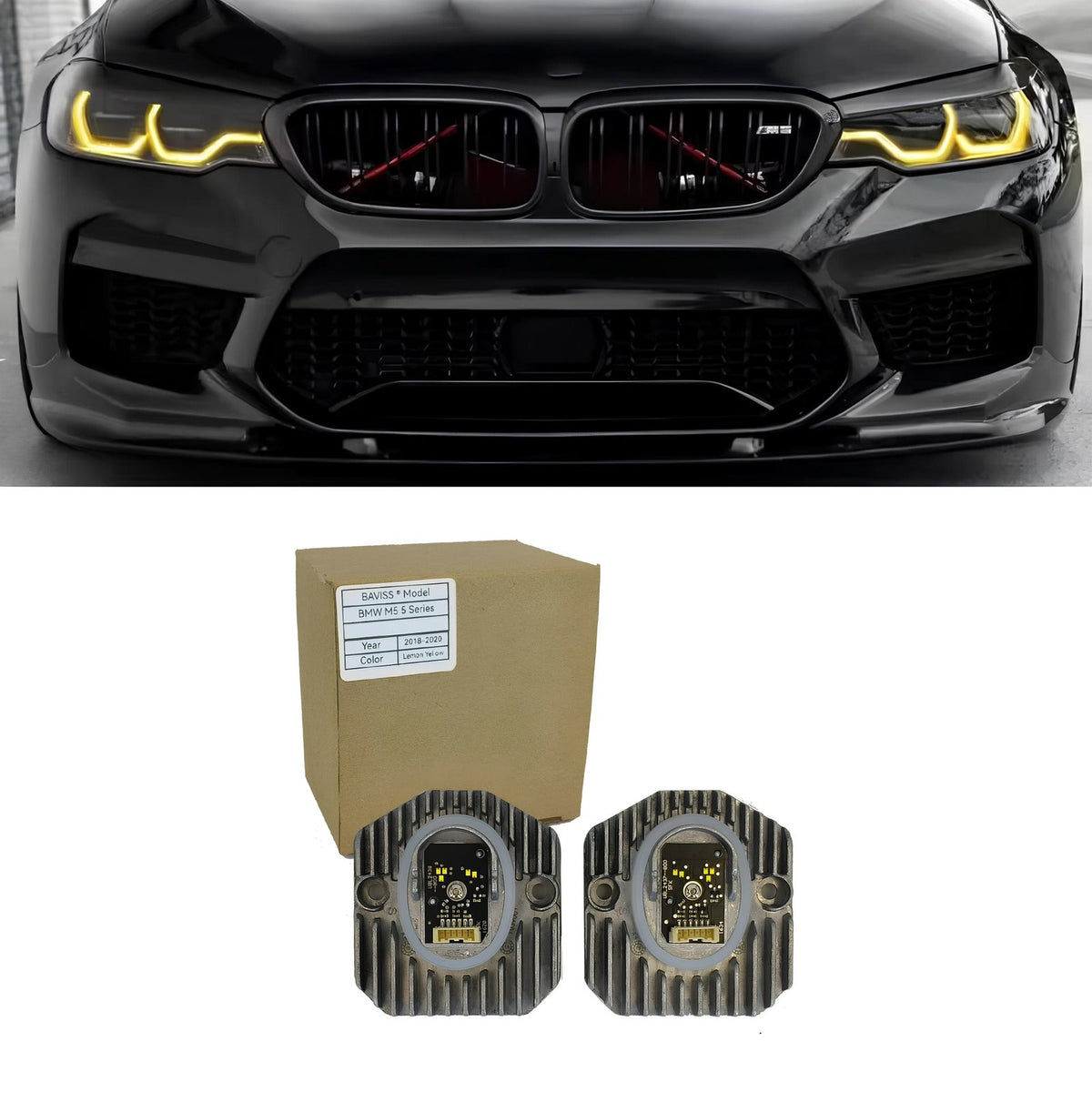 Moduł YELLOW DRL do BMW G30/G31/M5 F90 2017-2020 zmiana koloru na żółty
