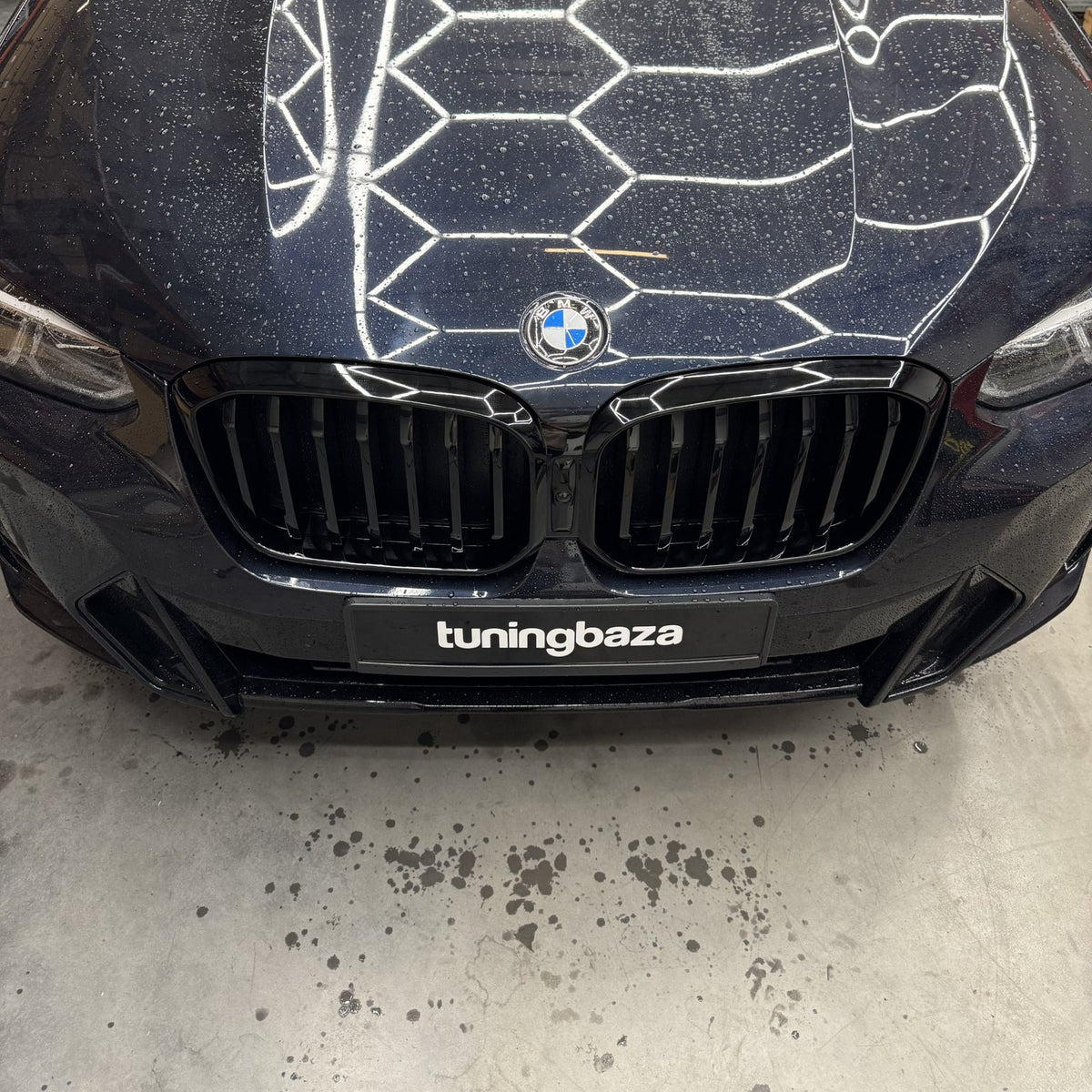 Atrapa Nerki Grill G01/G02 BMW X3/X4 (2021–ON) LCI CZARNY POŁYSK MP-Style (1 ŻEBRO)