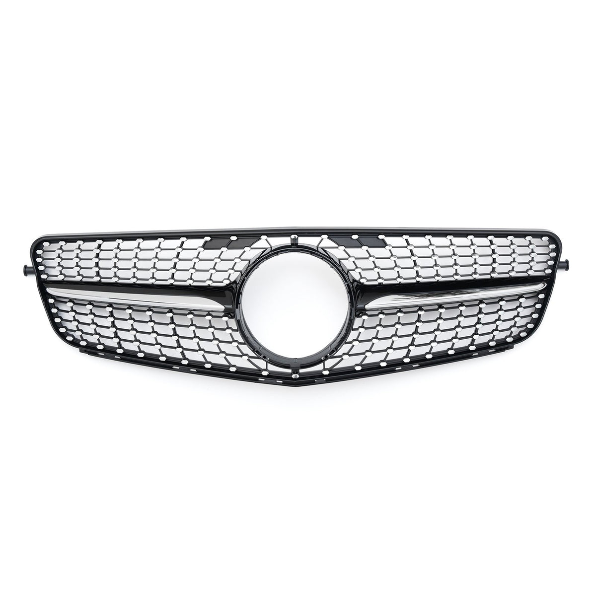 Atrapa Grill Mercedes C-Klasa W204 (2011–2014) | Diamond Style | Chrom + Czarny Połysk