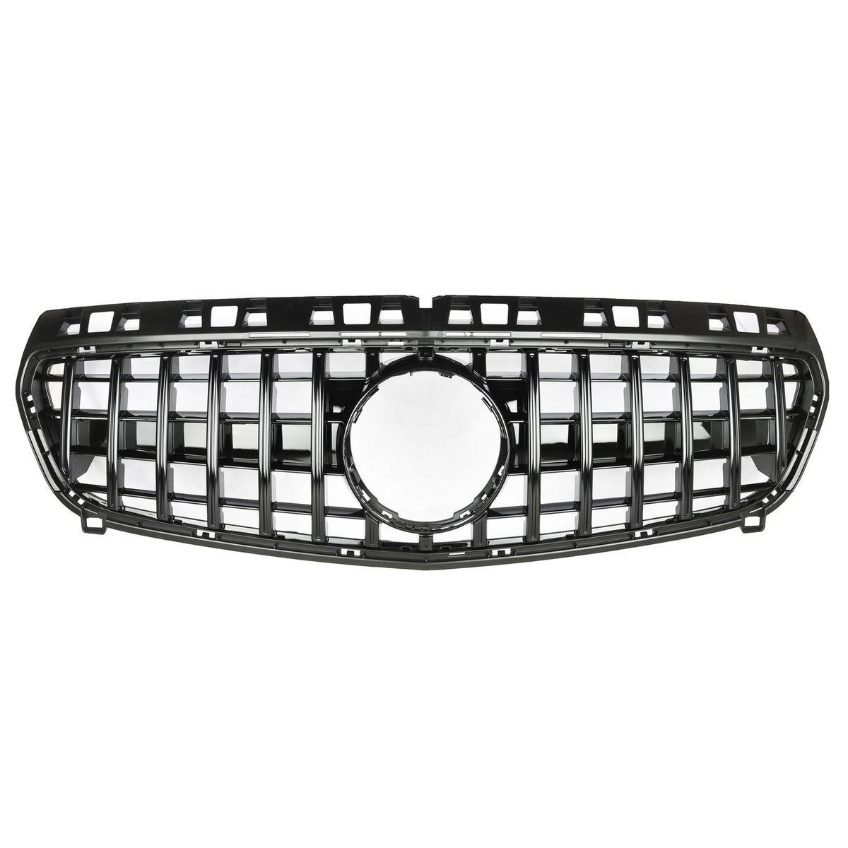 Atrapa Grill GT STYLE Mercedes A-Class W176 CZARNY POŁYSK 07/2012–09/2015 (PRE-FACELIFT)