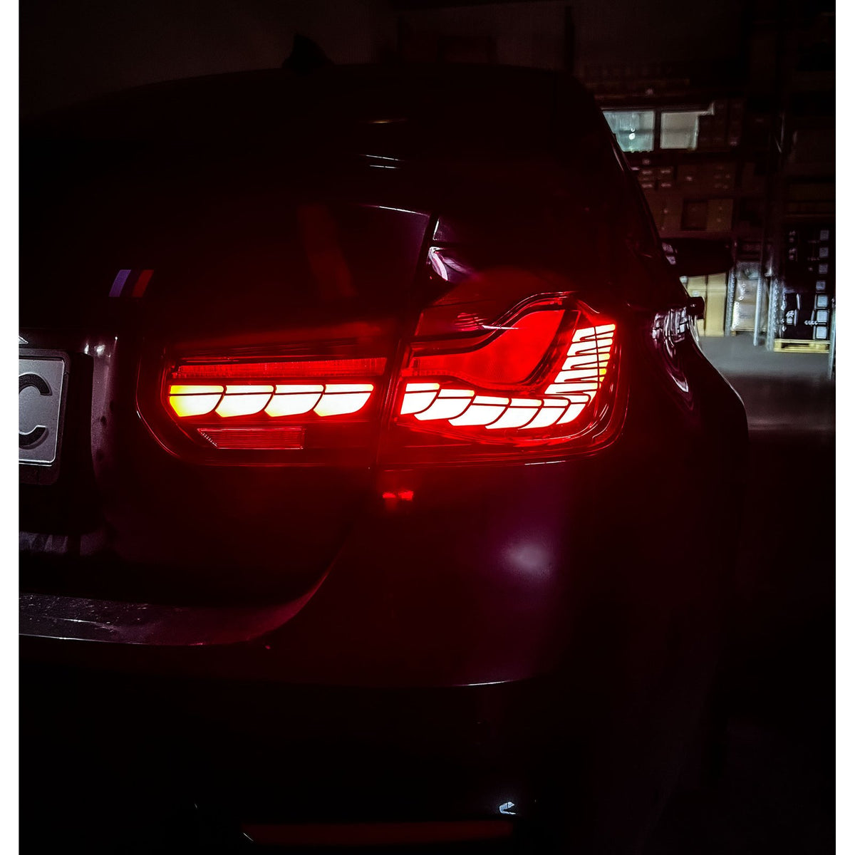 Lampy Tylne Tył BMW F30 F80 GTS Style Czerwone