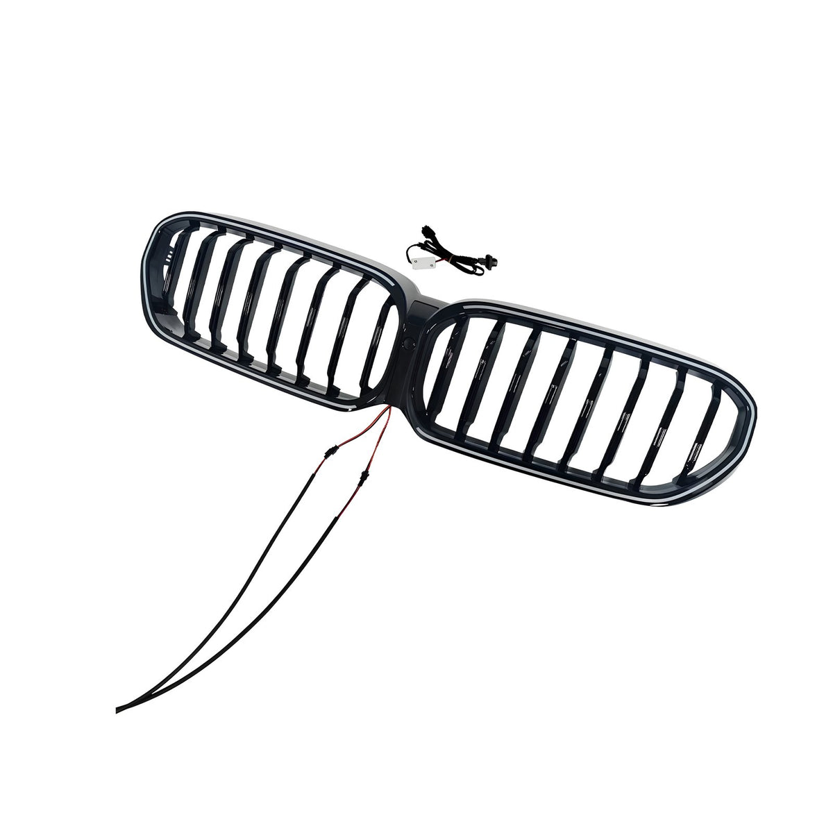 Atrapa Nerki BMW Seria 5 G30 / G31 LCI (2020–2024) MP-Style LED Iconic Glow Czarny Połysk