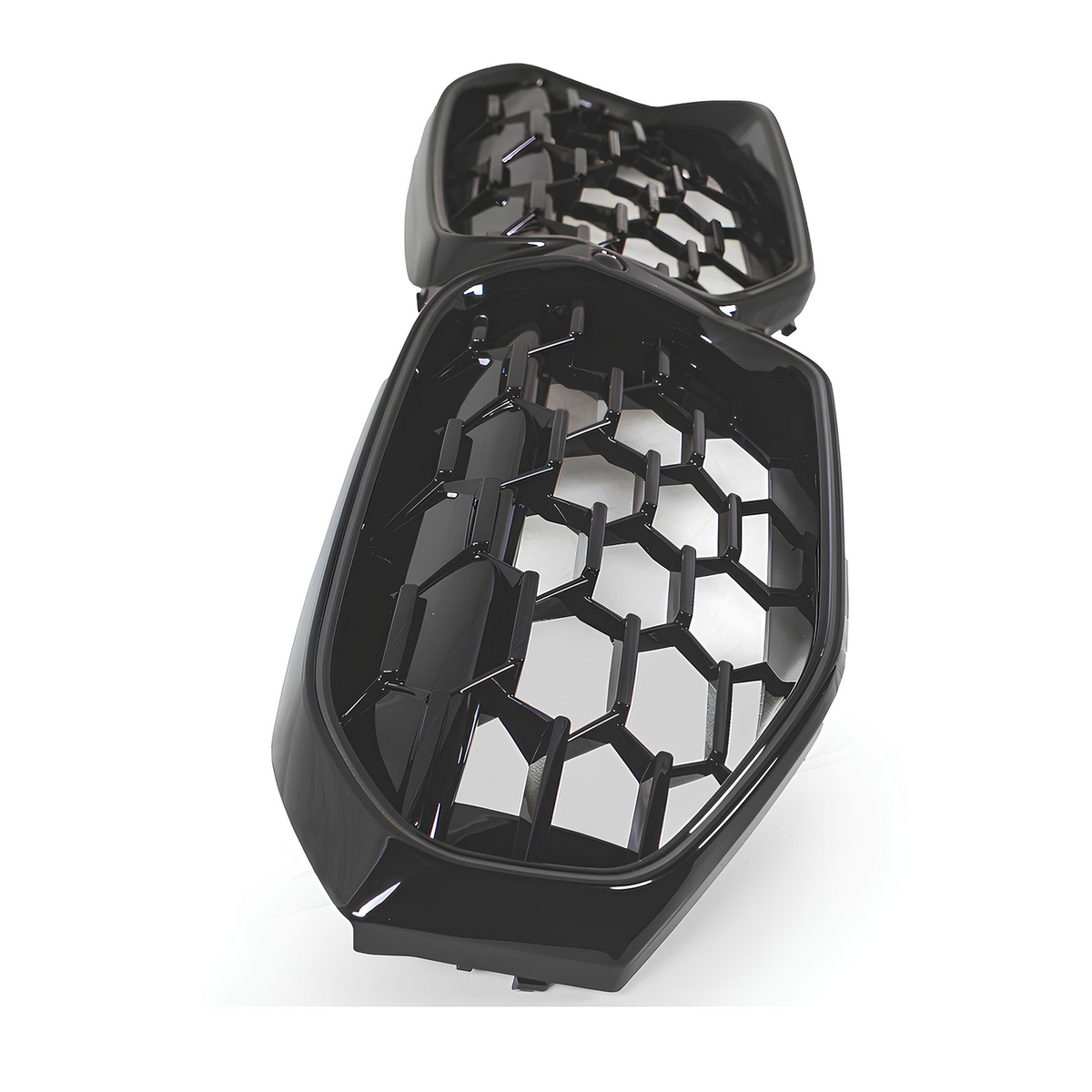 Atrapa Nerki BMW Seria 3 G20 / G21 LCI (2022+) Black Diamond & Black Rim LED Czarny Połysk