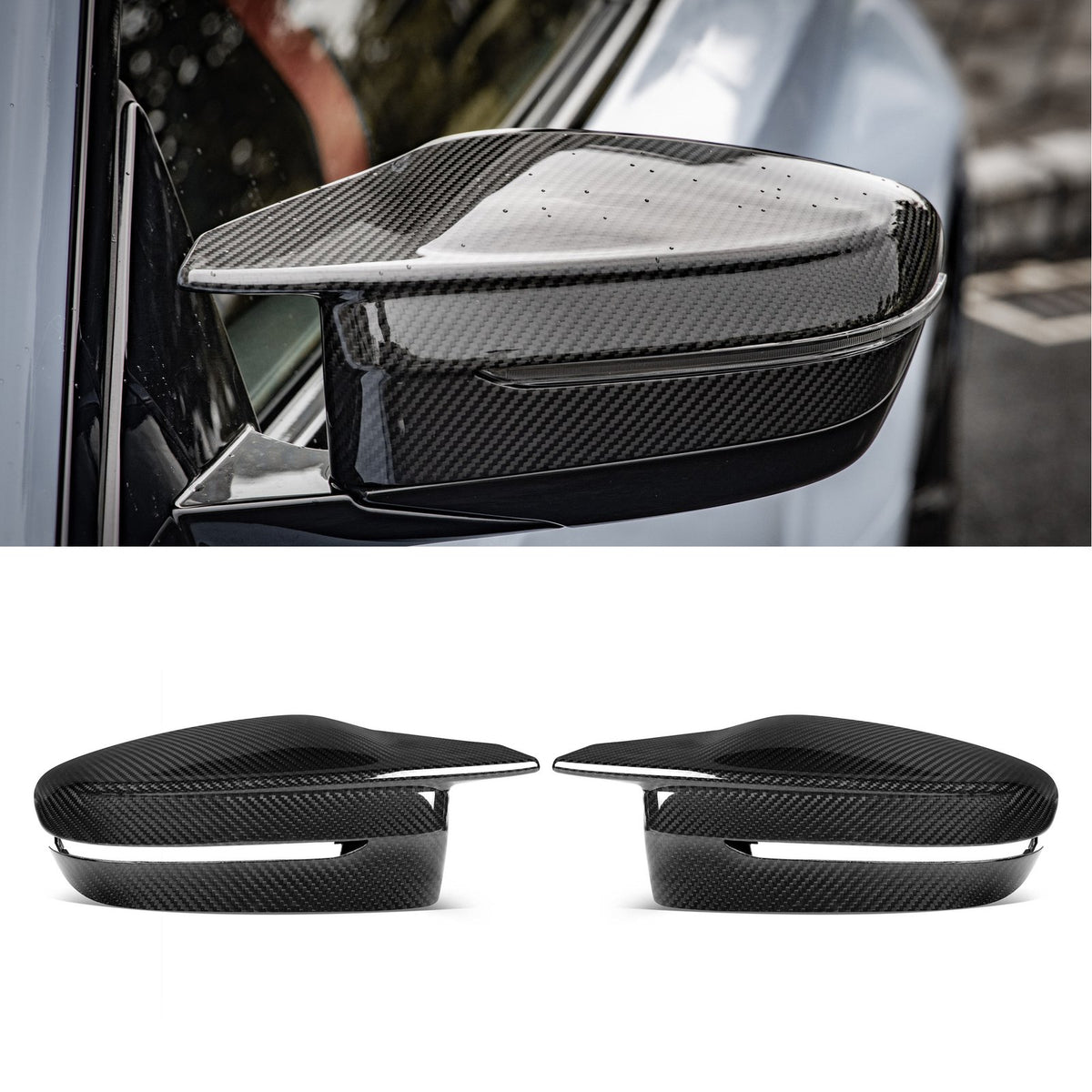 Karbonowe Obudowy Lusterek BMW G42 M240i / G87 M2, G20 M340i LCI, G22/G23/G26 M440i / i4 M50, G80/G81 M3 oraz G82/G83 M4
