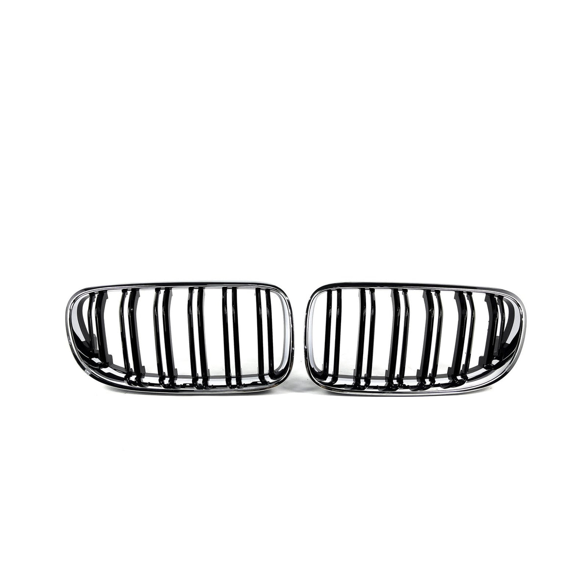 Atrapa Nerki Grill BMW E92 E93 (2010-2013) LCI | Czarny Połysk + Chrom