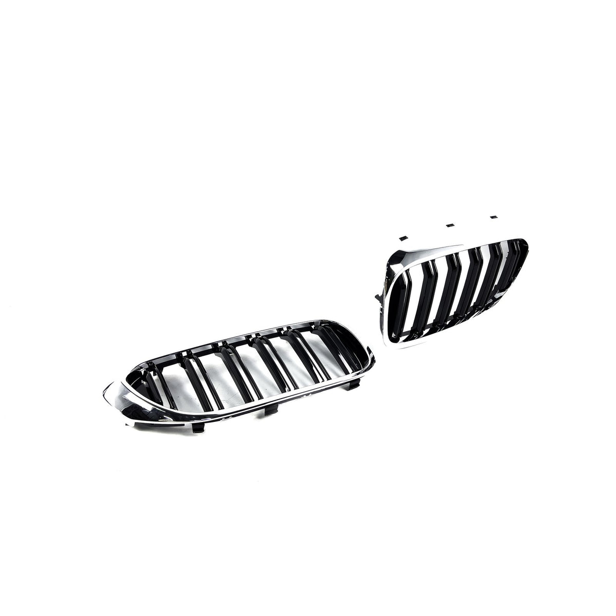 Atrapa Nerki Grill BMW G30 G31 (2017-2020) PRE-LCI | Czarny Połysk+Chrom M5-Style