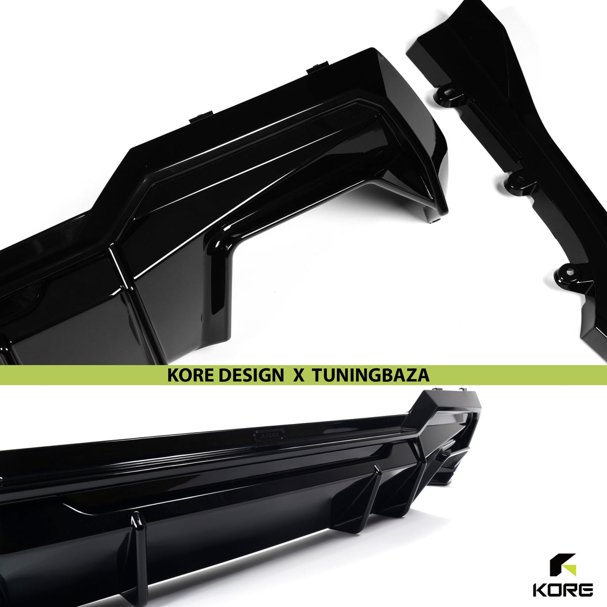 DYFUZOR TYLNY BMW G22 / G23 ABS Czarny Szafir KORE