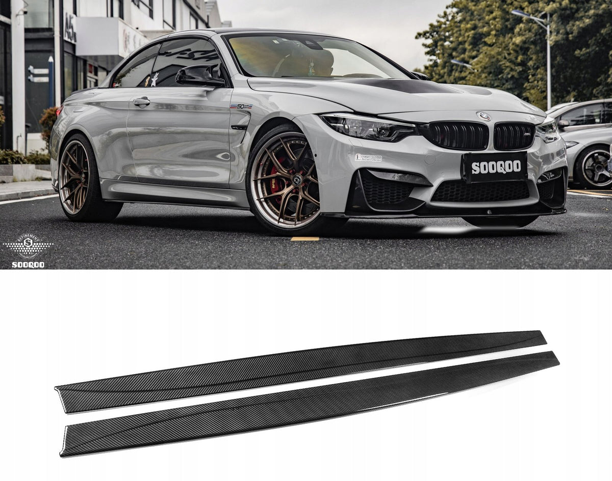 Karbonowe Dokładki Listwy Pod Progi BMW F80 M3 F82 F83 M4