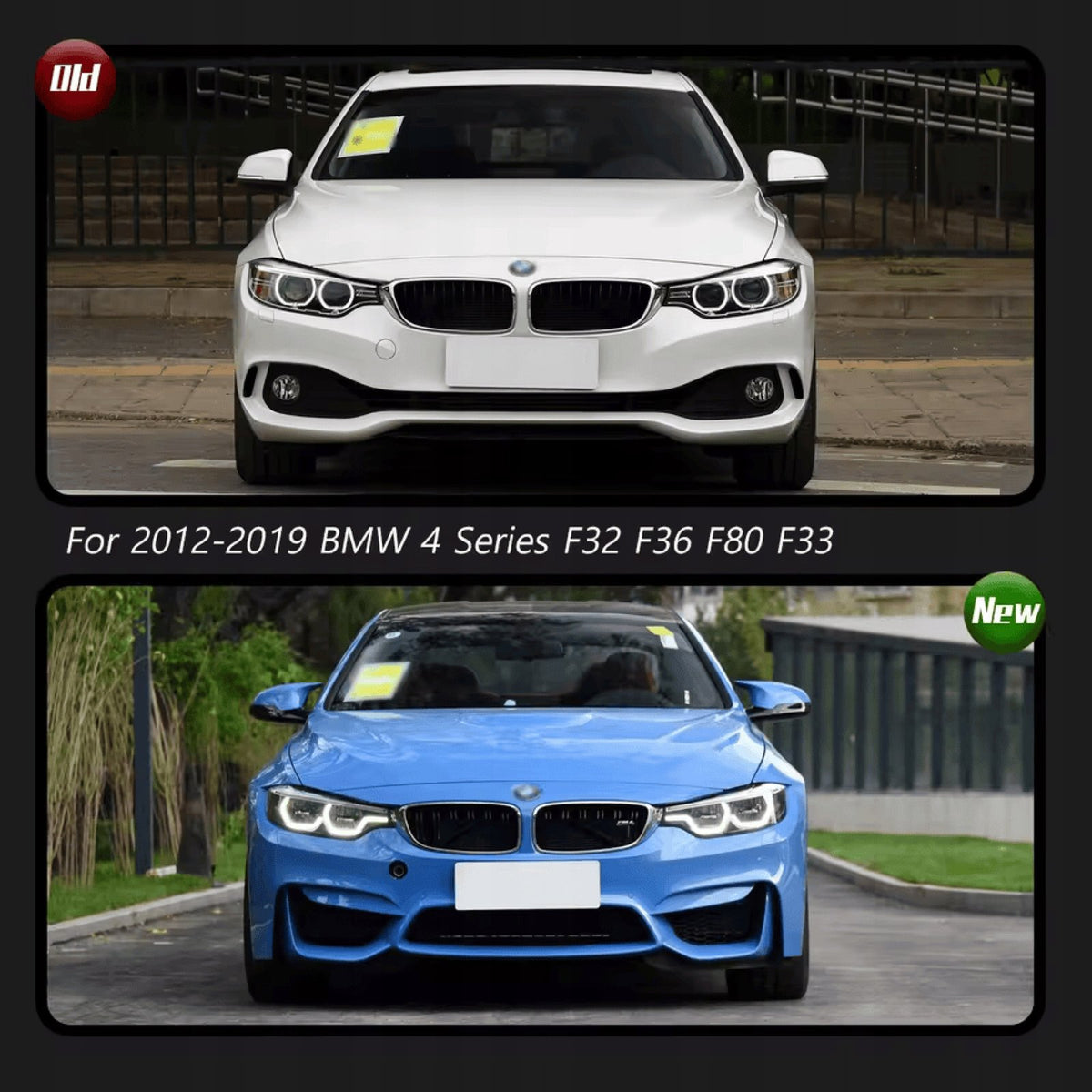 Lampy przednie LED do BMW F32 – styl LCI, 6 PIN