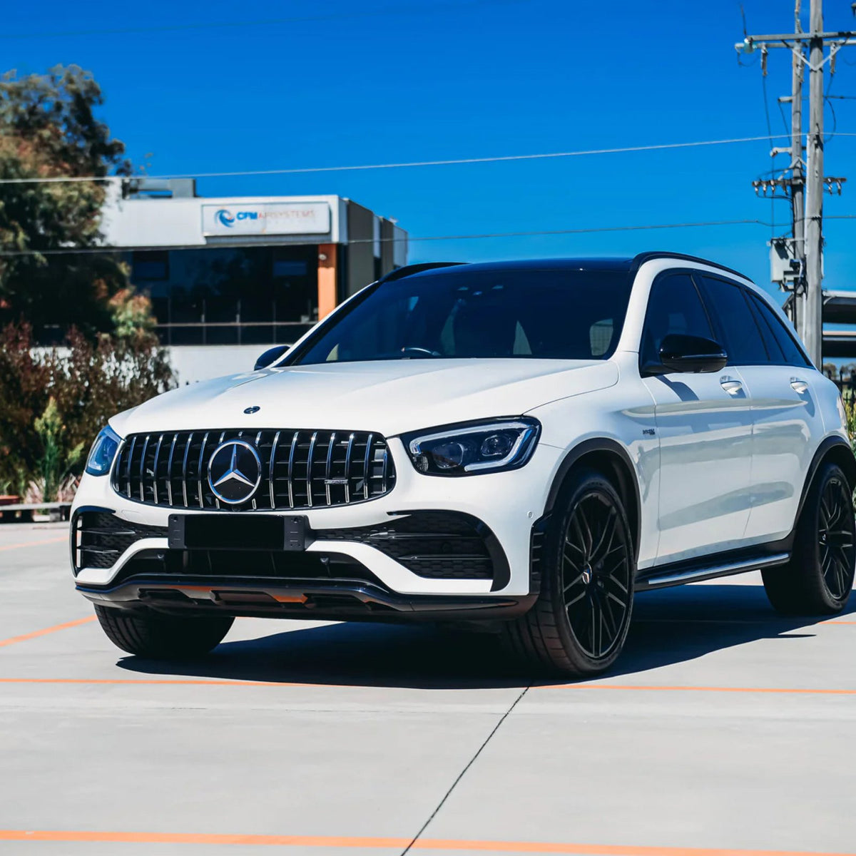 Canardy Górne Dokładki Wlotów Przód Mercedes GLC X253/C253 19-23 GLC43 AMG