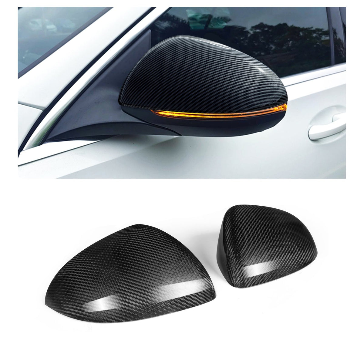 Karbonowe Obudowy Lusterek Mercedes W206 W223 V295 X254 OEM Style