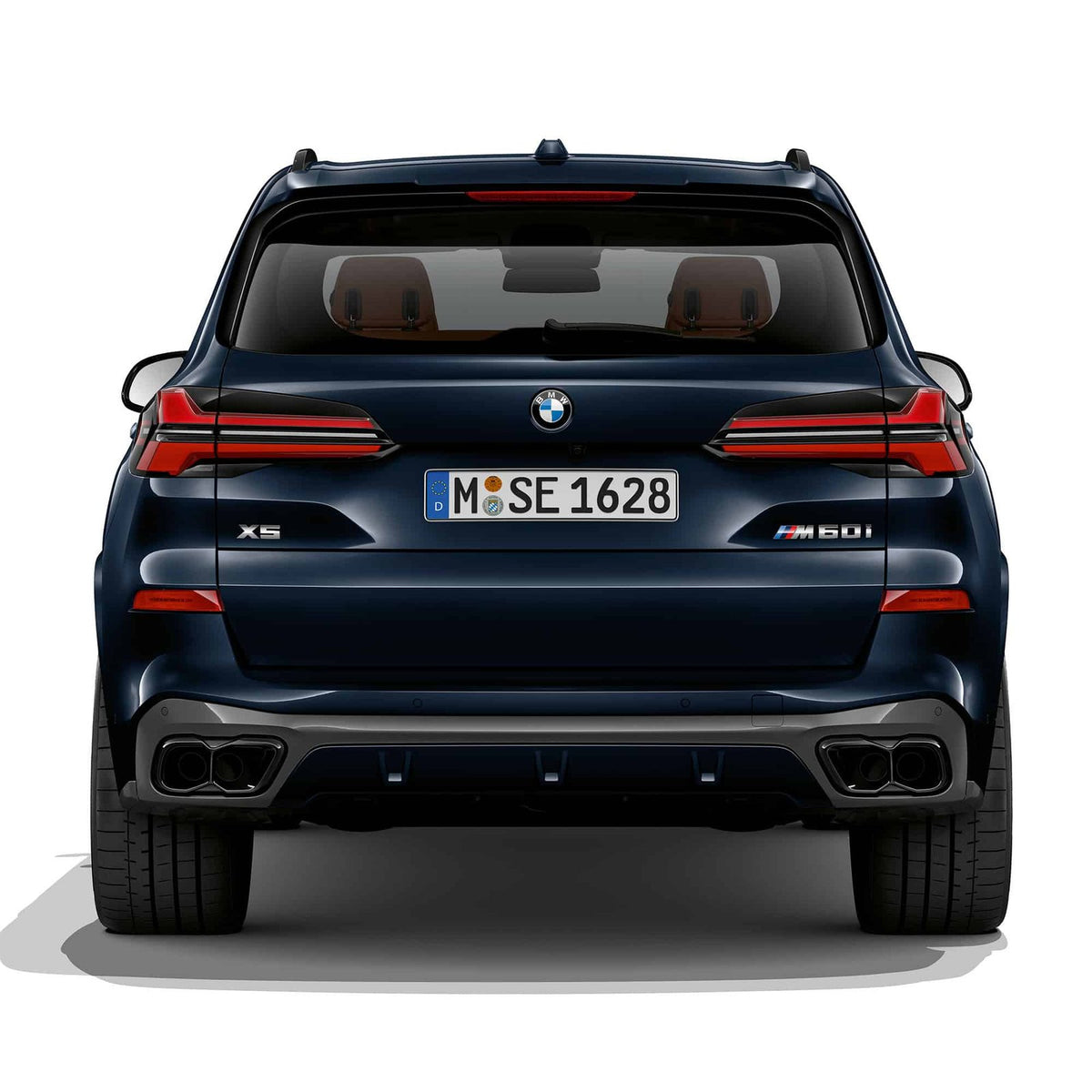 Końcówki Wydechu BMW X5 G05 / X6 G06 / X7 G07 – Czarny Połysk, Podwójne w Stylu M Performance