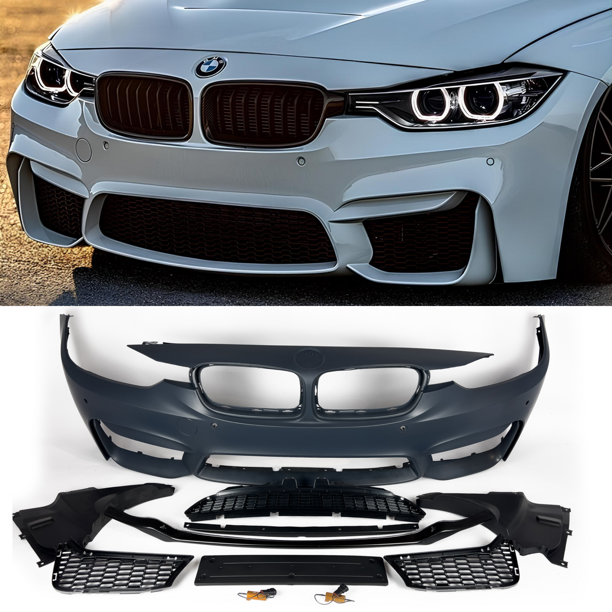 Zderzak Przedni BMW F30 M3 Styl z PDC