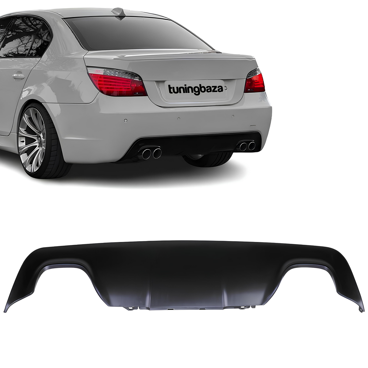 Dyfuzor Tylny BMW E60/E61 M5-Look DO MALOWANIA (2003-2010) 00-00