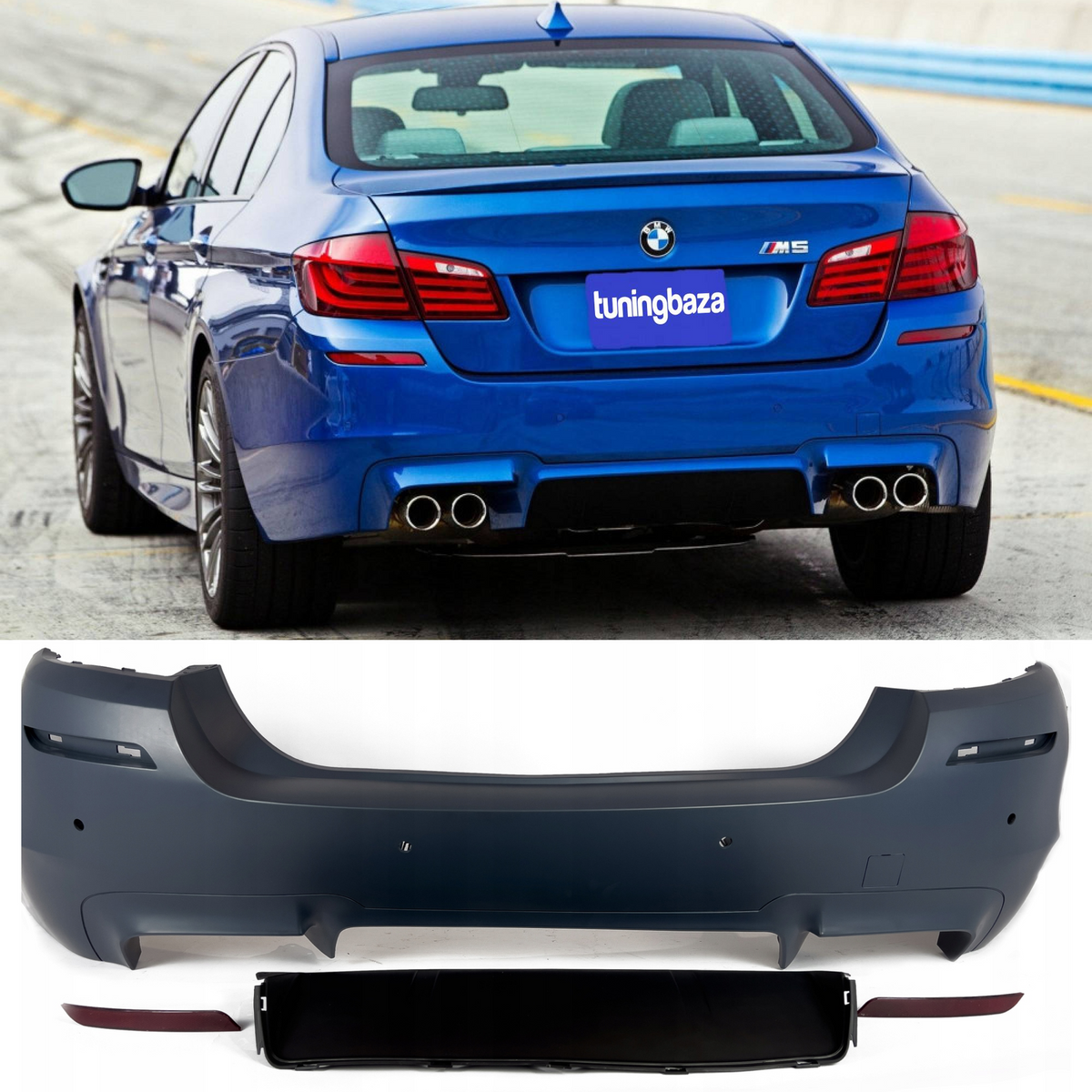 Zderzak Tylny BMW F10 M5 Look (z PDC)
