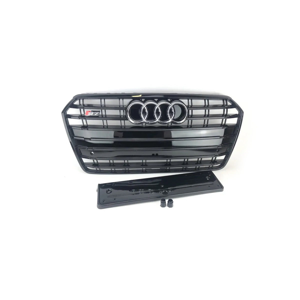 Atrapa Grill AUDI A7 (2014–2018) PO LIFT S7 Style Czarny Połysk Shadowline