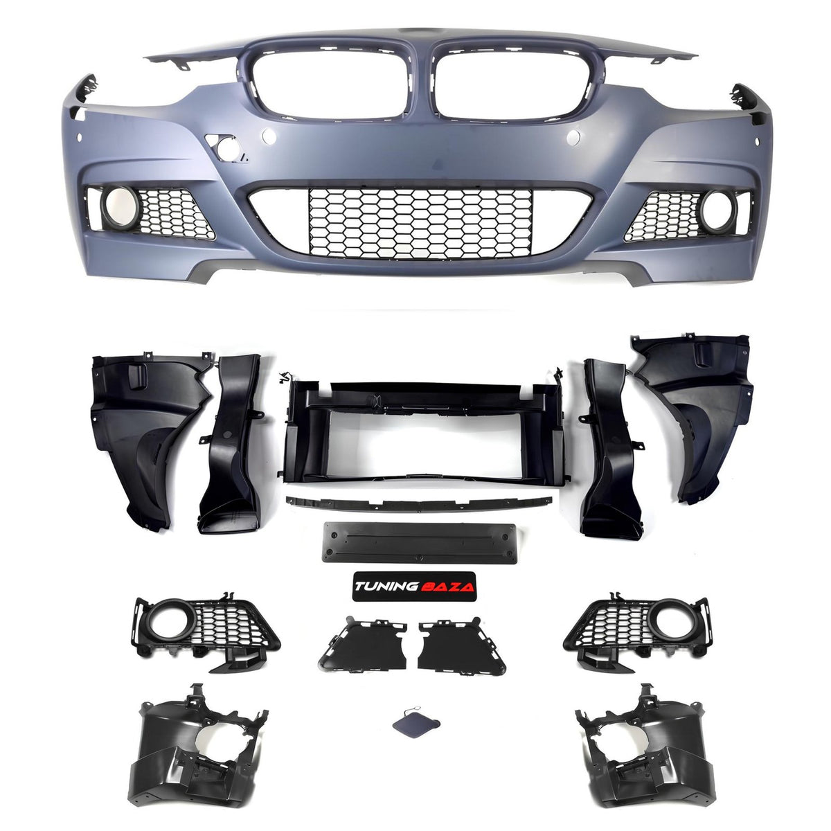Zderzak przedni BMW F30 / F31 M-Tech – z PDC, Halogeny, Spryskiwacze (SRA)