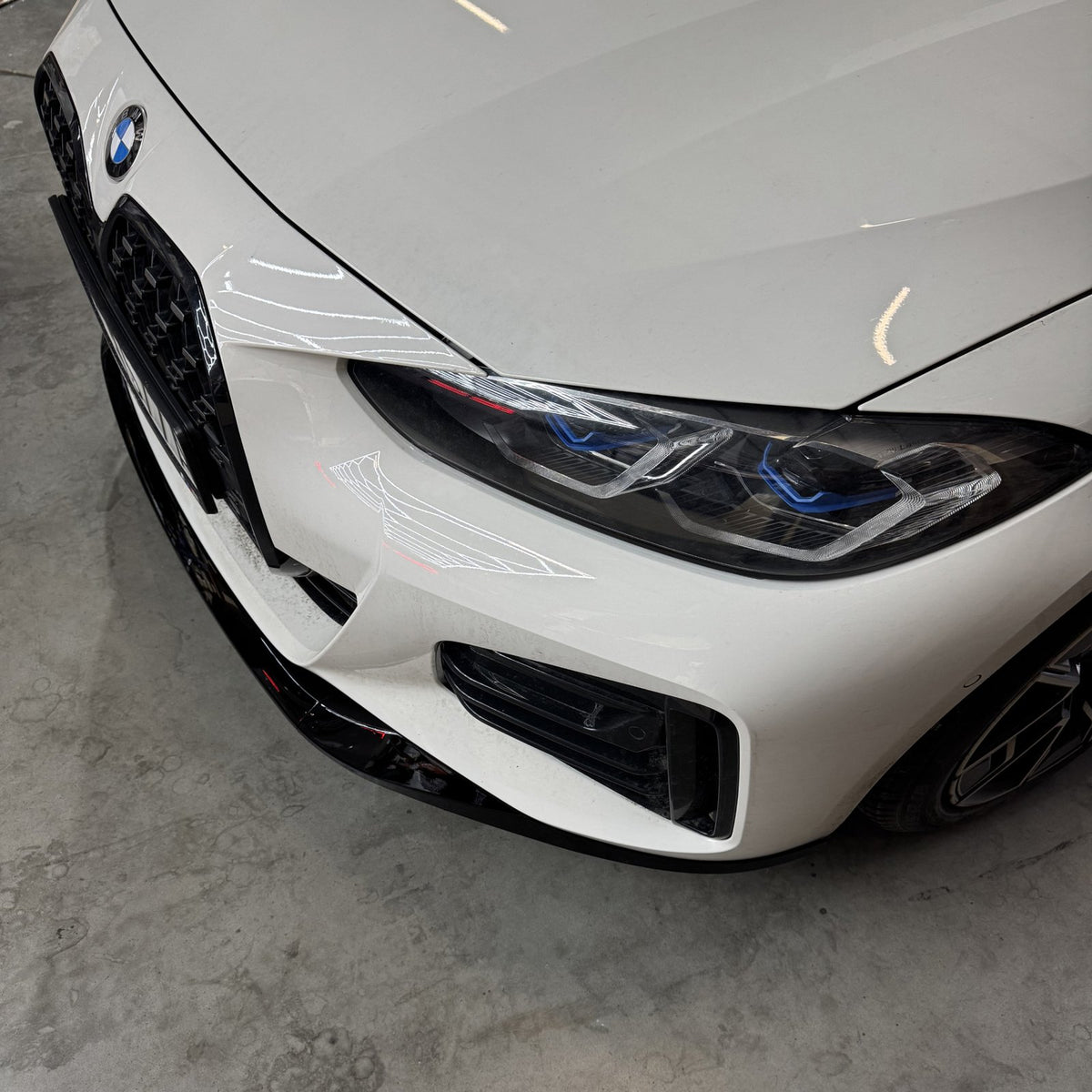 Dokładka Splitter Przód do BMW Serii 4 G26 Gran Coupe (2021–2024) M-Performance – Czarny Połysk