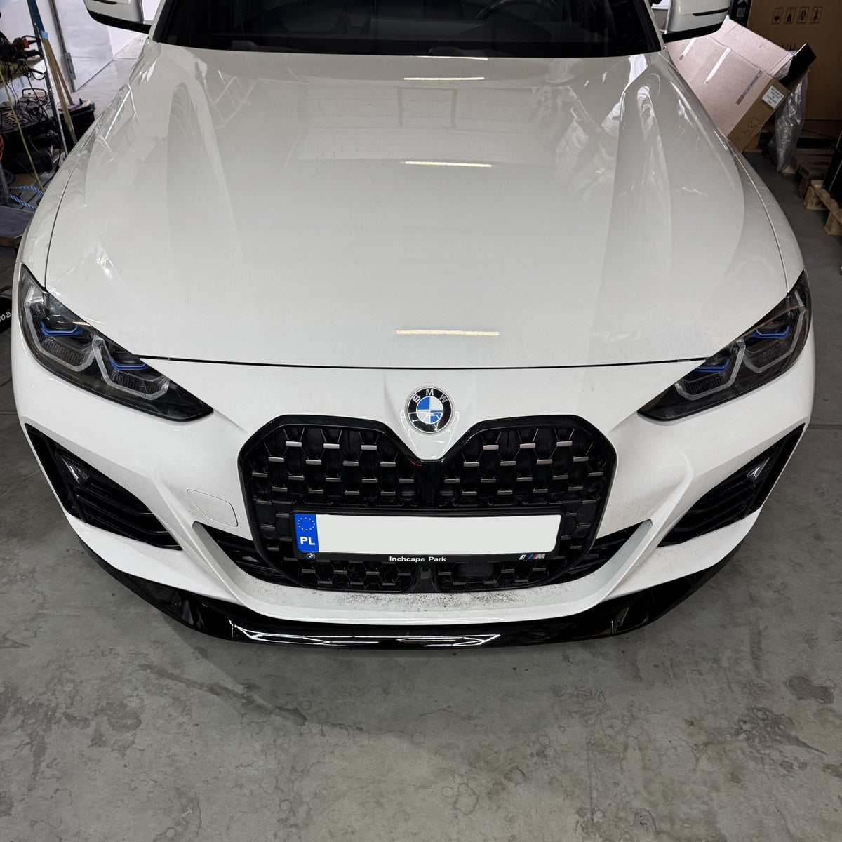Dokładka Splitter Przód do BMW Serii 4 G26 Gran Coupe (2021–2024) M-Performance – Czarny Połysk