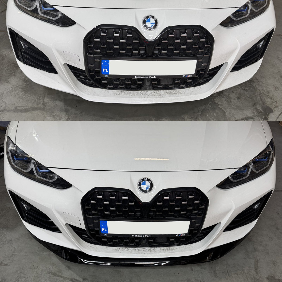 Dokładka Splitter Przód do BMW Serii 4 G26 Gran Coupe (2021–2024) M-Performance – Czarny Połysk