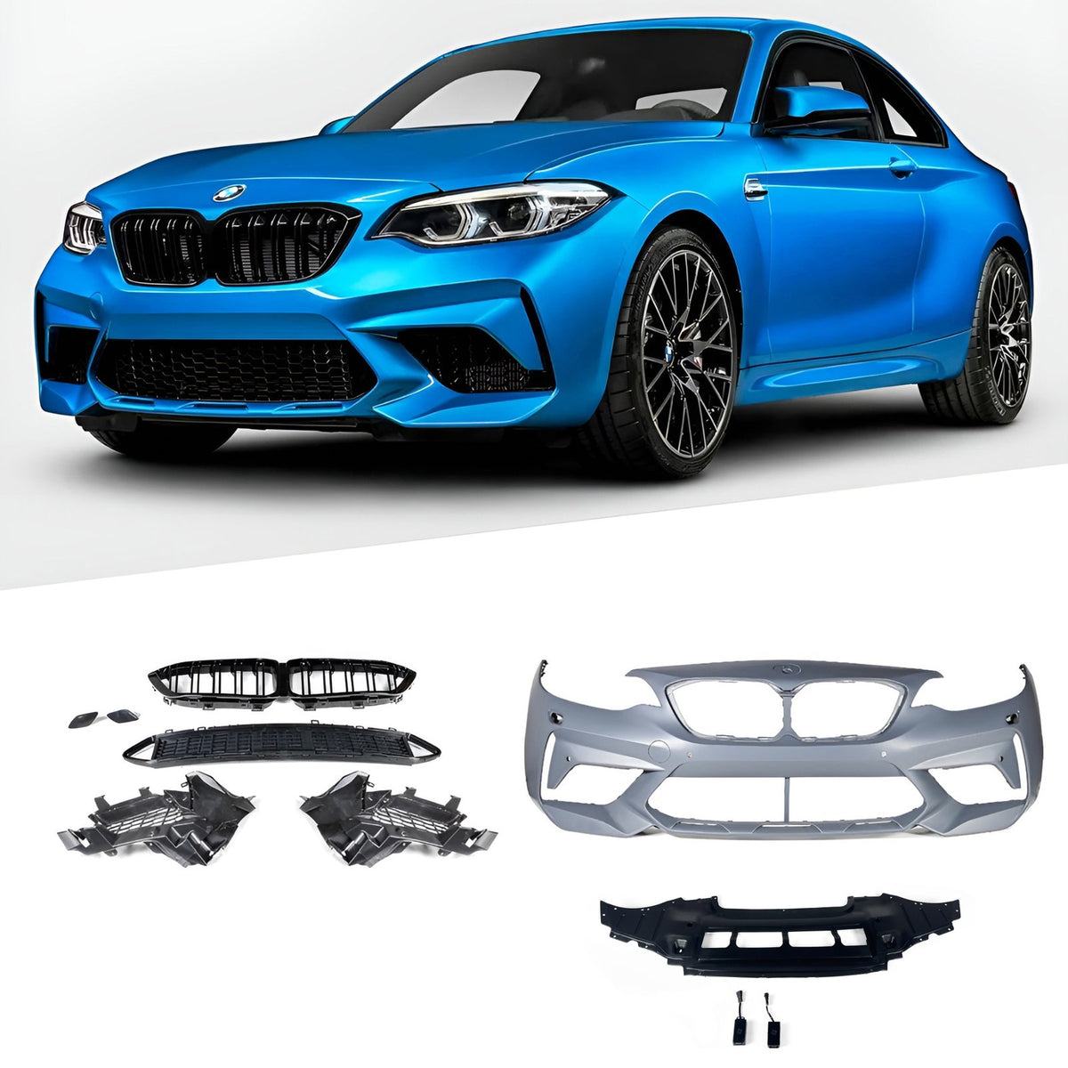 Zderzak Przedni Competition BMW M2 F87 PDC + SRA
