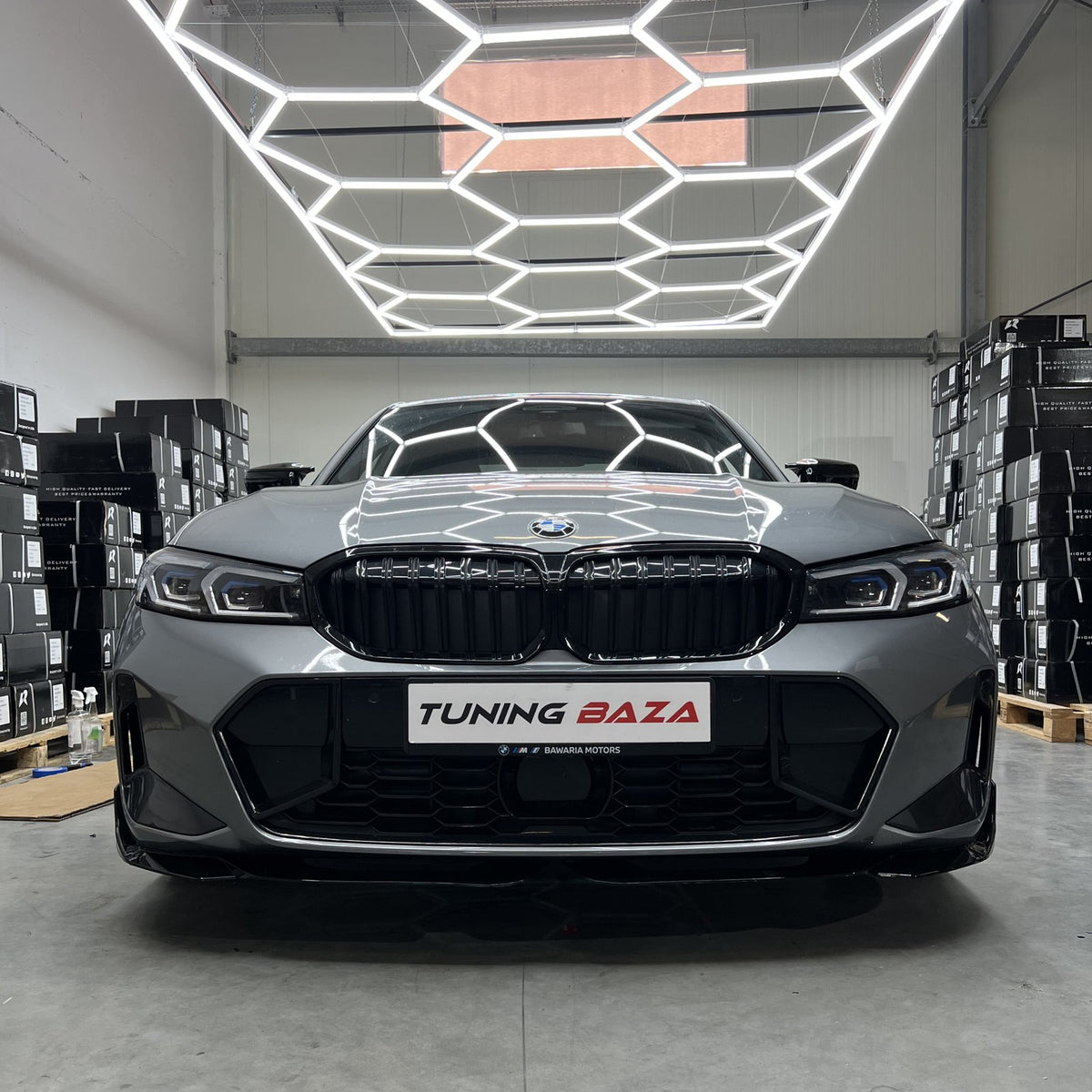 Dokładka Splitter Przód do BMW G20/G21 LCI 22–25 M-Performance – Czarny Połysk