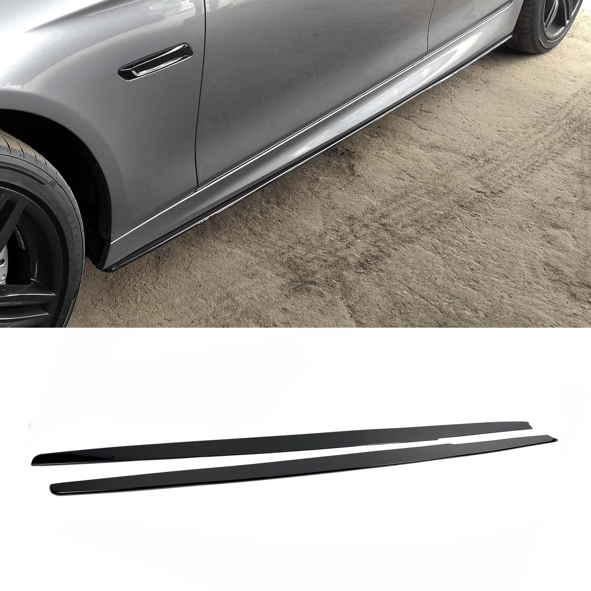 Listwy progowe BMW F10 M-Performance styl Czarny Połysk