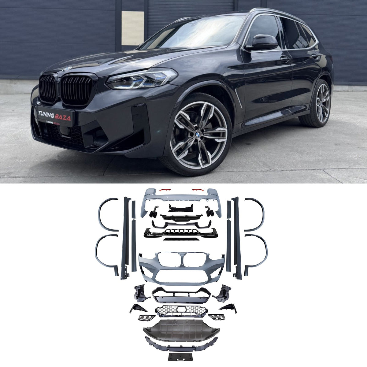Bodykit BMW X3M G01 Pre-LCI (2018–2020) – Konwersja z wersji standardowej na X3M