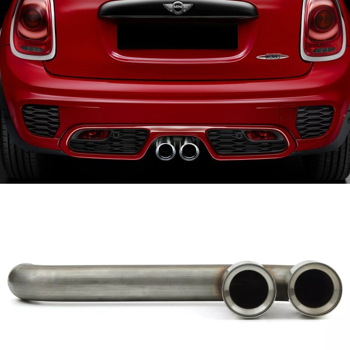 Końcówka Wydechu MINI Cooper F56/F57 2D (2014–2020) – JCW (John Cooper Works) Styl